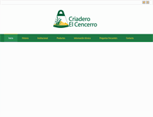 Tablet Screenshot of elcencerro.com